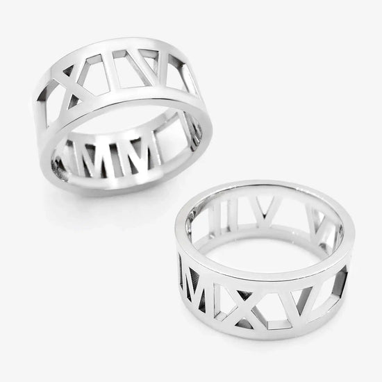 Roman Date Ring Ring - Pegor Jewelry