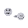 Round Engraved Cuff Links