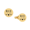 Round Engraved Cuff Links