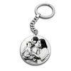 Round Photo Engraved Keychain