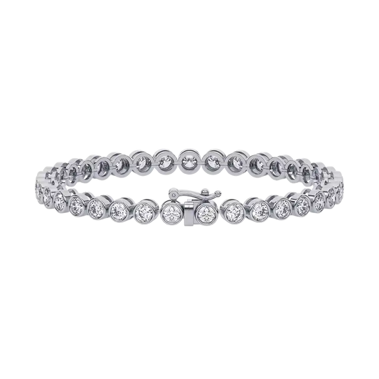 4 mm Round Diamond Tennis Bracelet