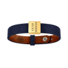 Square Plate Leather Bracelet