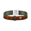 Square Plate Leather Bracelet