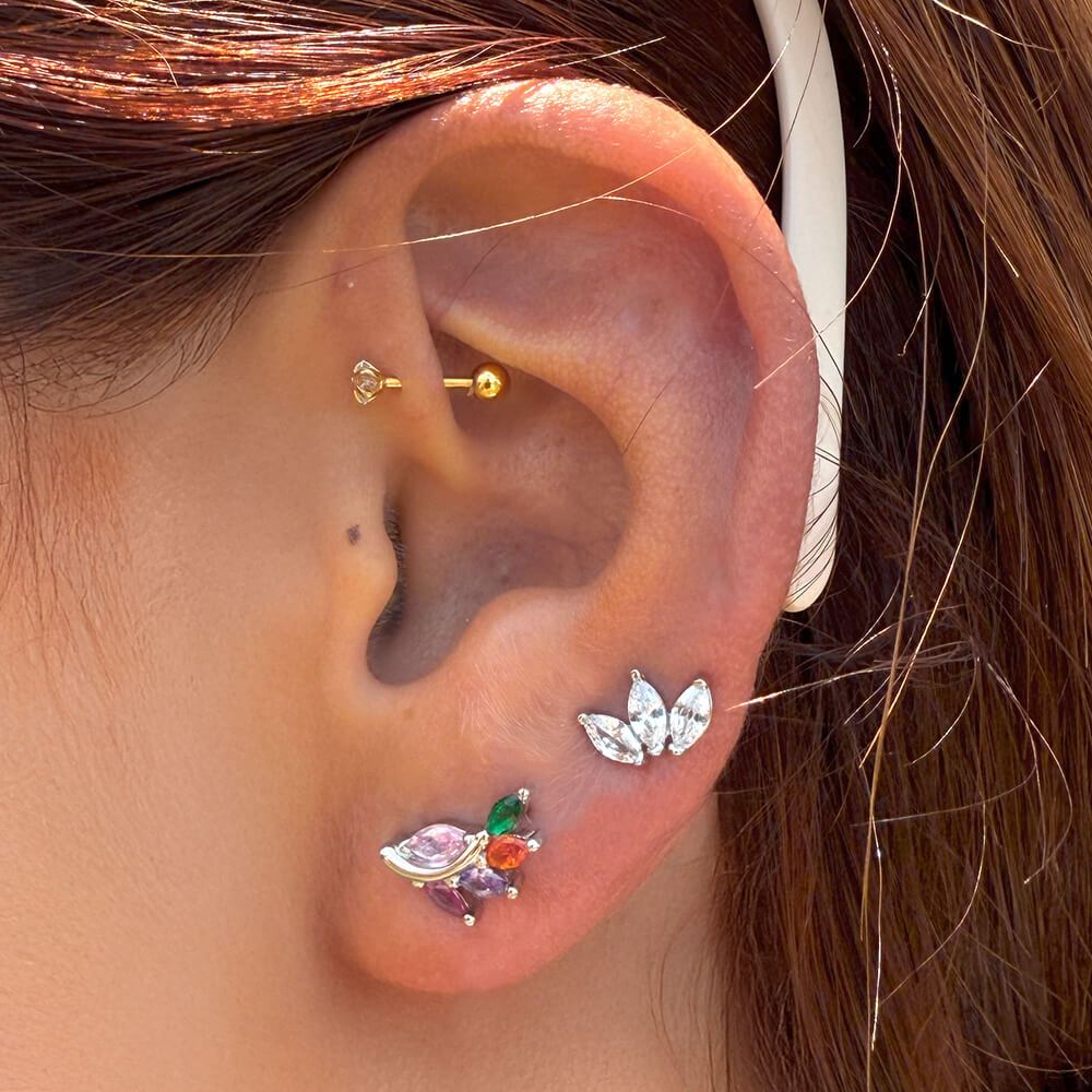 Trio Marquise Diamond Studs