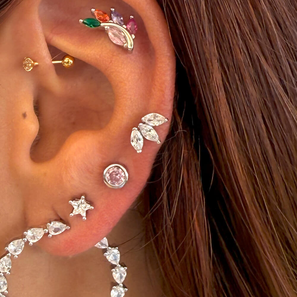 Trio Marquise Diamond Studs