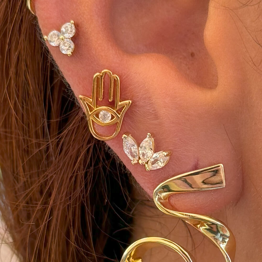 Trio Marquise Diamond Studs