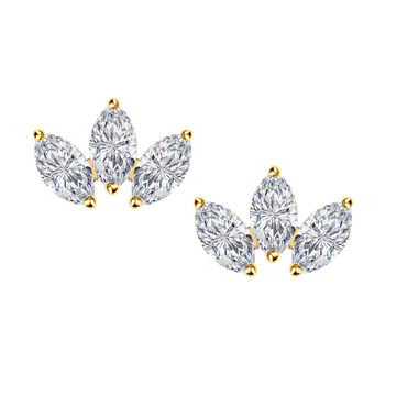 Trio Marquise Diamond Studs
