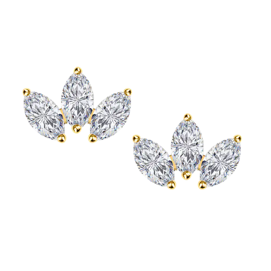 Trio Marquise Diamond Studs