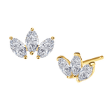 Trio Marquise Diamond Studs