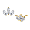 Trio Marquise Diamond Studs
