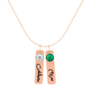 Flat Bar Birthstone Necklace