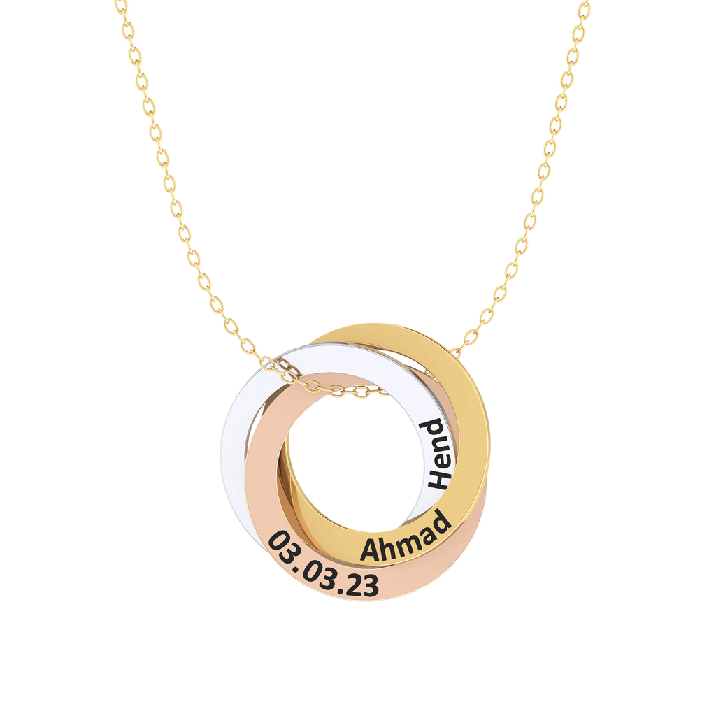 Interlocked Hoops Necklace