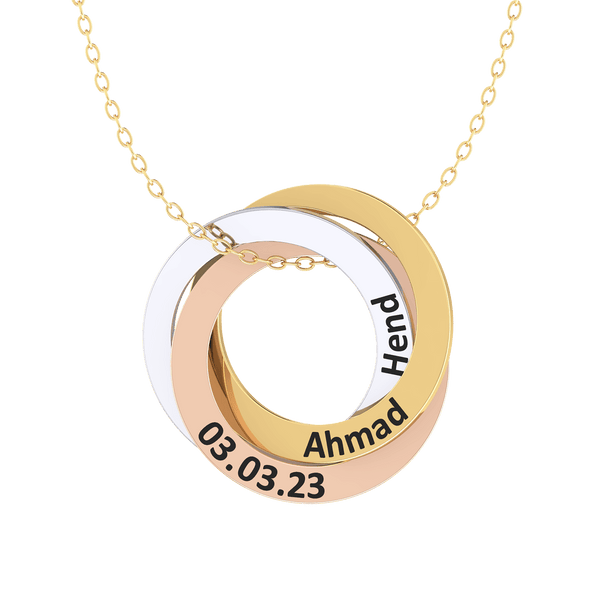 Round Hoops Gold 18K Necklace