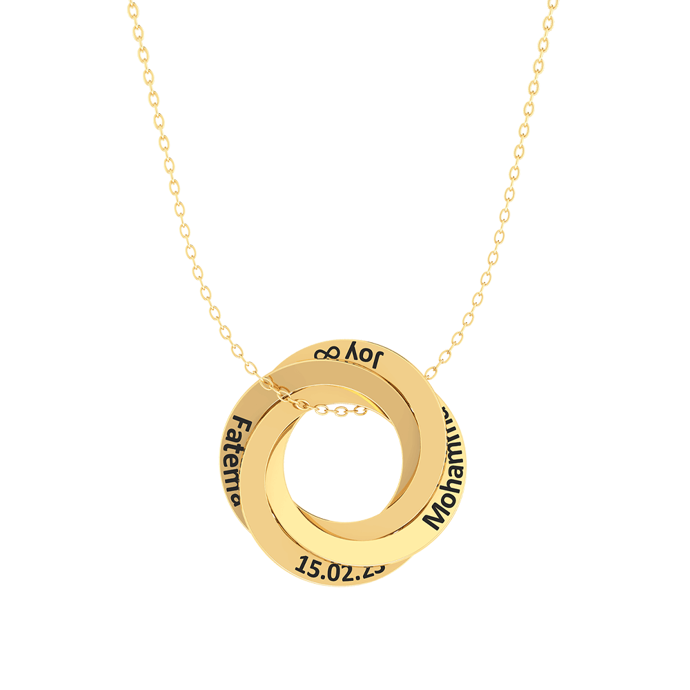 Interlocked Hoops Necklace