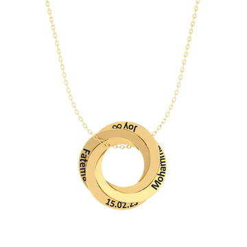 Interlocked Hoops Necklace
