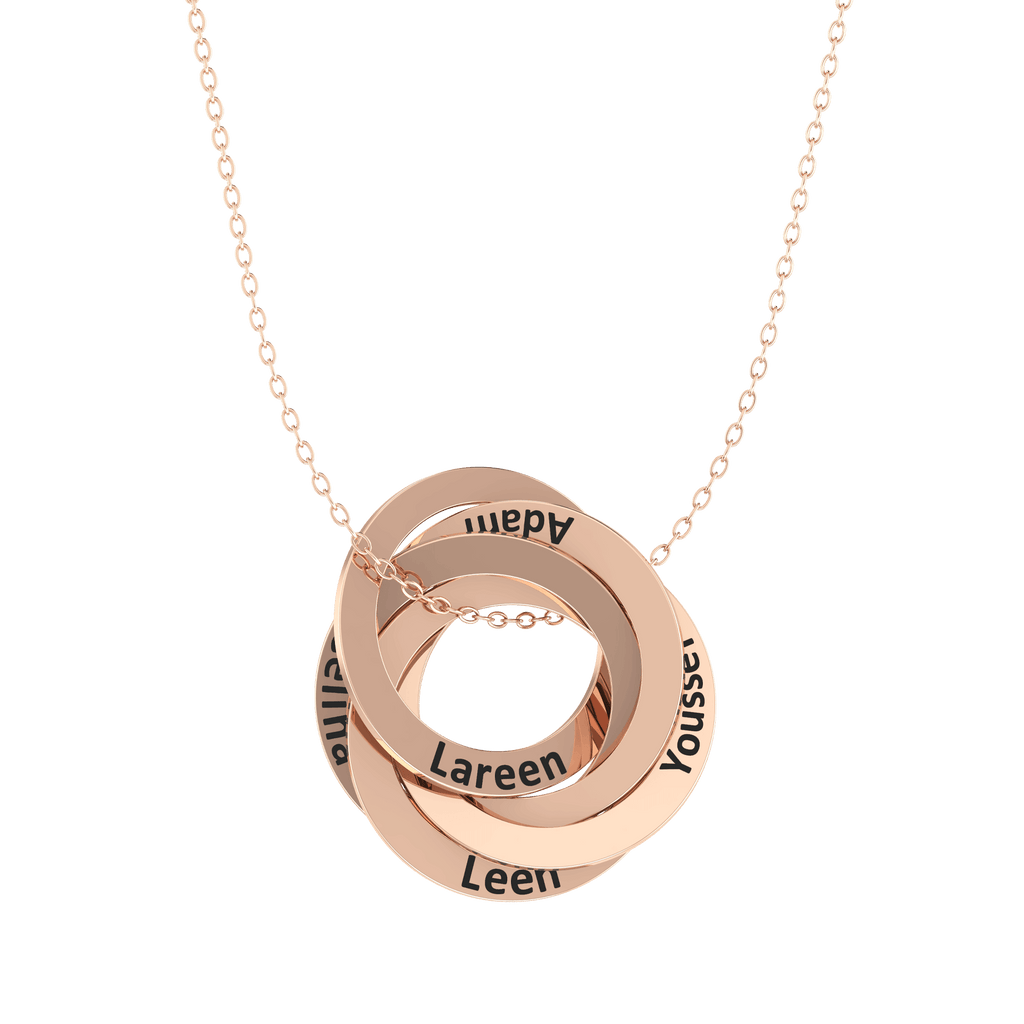 Interlocked Hoops Necklace