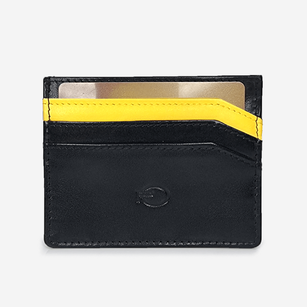 Parejo Leather Credit Card Holder Credit Card Holder Yellow / Classic - Pegor Jewelry
