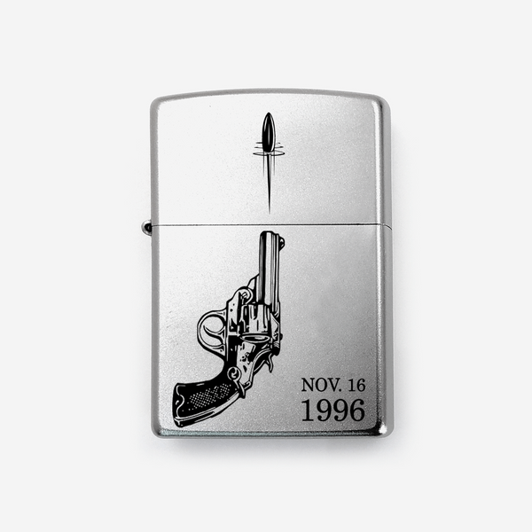 Revolver Zippo Lighter Lighter Brushed - Pegor Jewelry