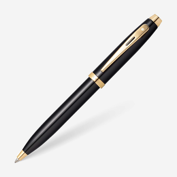 Sheaffer Glossy Ballpoint Pen Pen Black-Gold / Classic - Pegor Jewelry