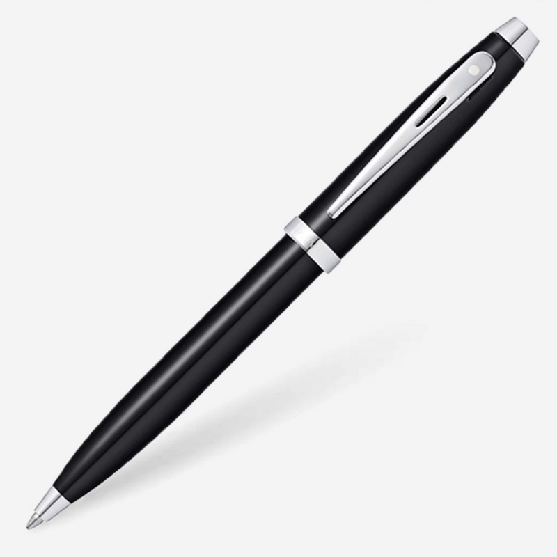 Sheaffer Glossy Ballpoint Pen Pen Black-Silver / Classic - Pegor Jewelry