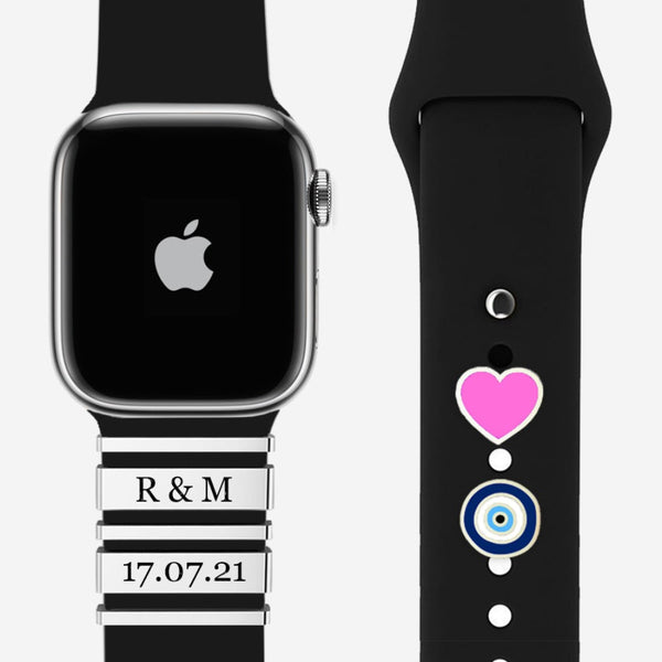 Apple Watch Custom Sliders Accessories Silver / Silver 925 - Pegor Jewelry