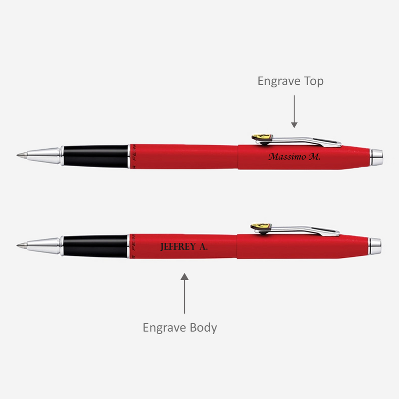 Cross Scuderia Ferrari Pen Stylus Pens Crimson Red / Engraved - Pegor Jewelry