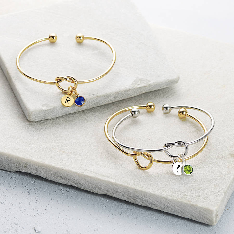 Love Knot Bangle Bracelet