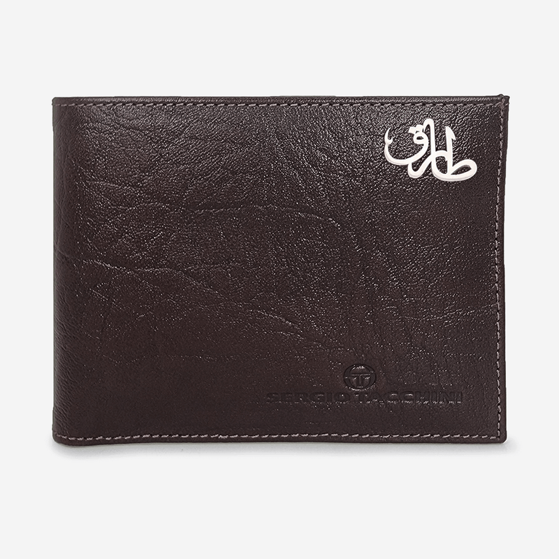 Sergio Tacchini Brown Wallet Wallets Silver Name - Pegor Jewelry