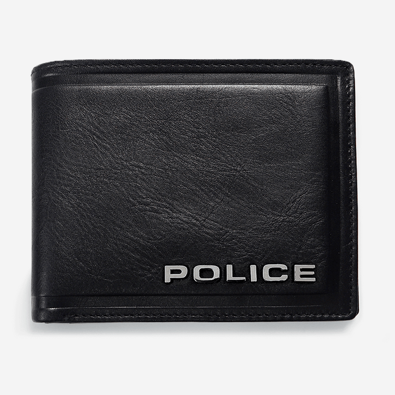 Police Metal Bi-Fold Wallet Wallets Classic - Pegor Jewelry