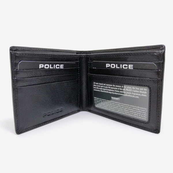 Police Metal Bi-Fold Wallet Wallets - Pegor Jewelry