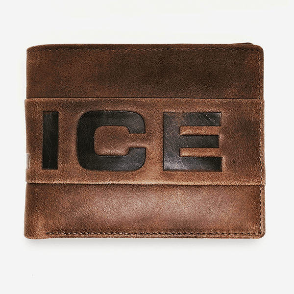 Police Infiniti Bi-Fold Wallet Wallets Brown / Classic - Pegor Jewelry