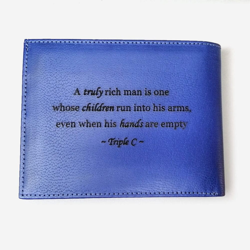 Sergio Tacchini Navy Blue Wallet Wallets - Pegor Jewelry