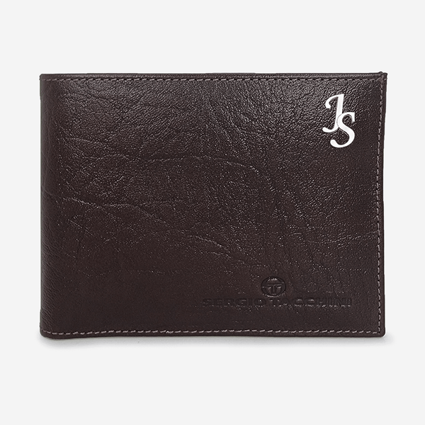 Sergio Tacchini Brown Wallet Wallets Silver Initials - Pegor Jewelry
